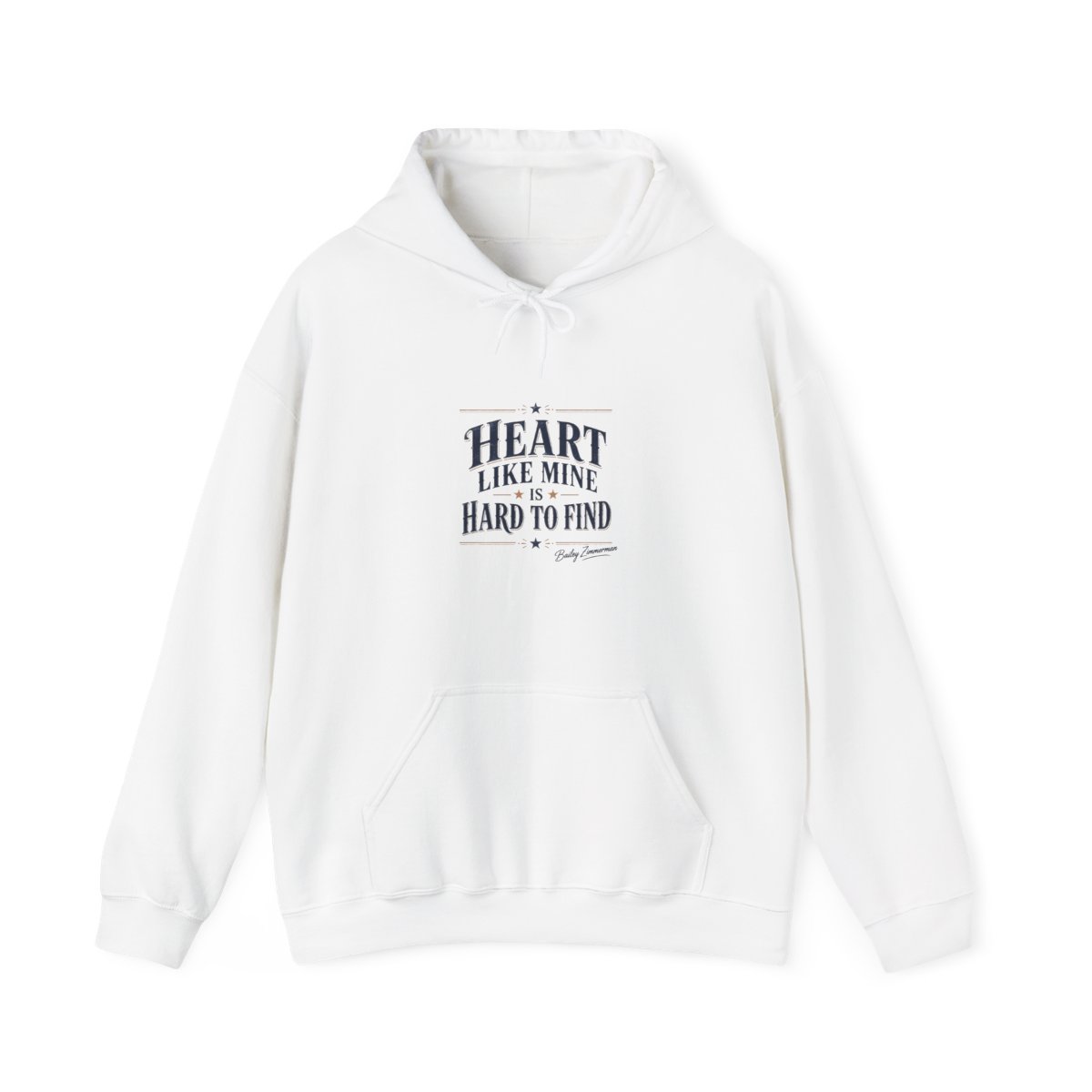 Bailey Zimmerman "Heart like mine is hard to find" Hoodie - alternate angle 3, merchandise