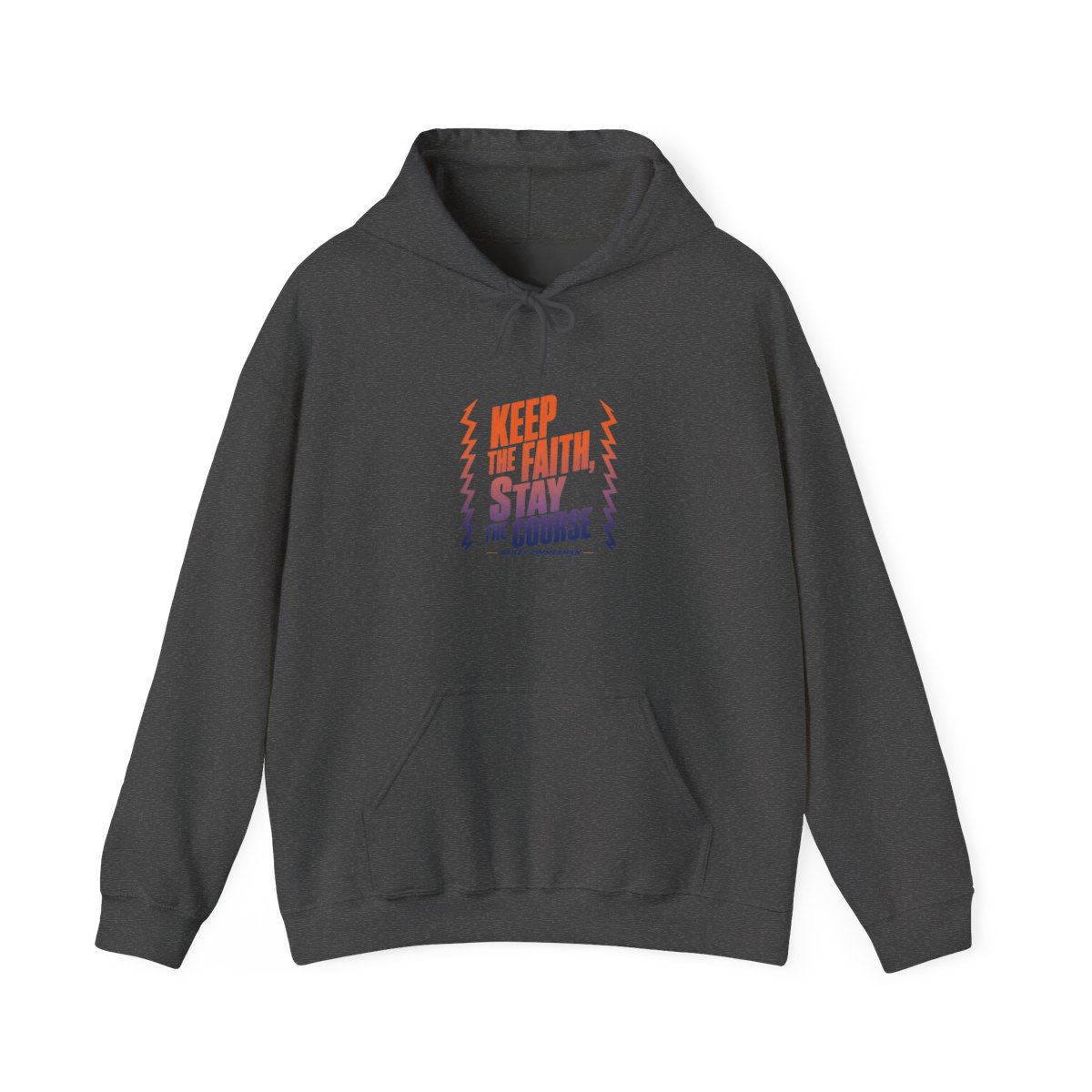 Bailey Zimmerman "Keep the faith, stay the course" Hoodie - alternate angle 3, merchandise