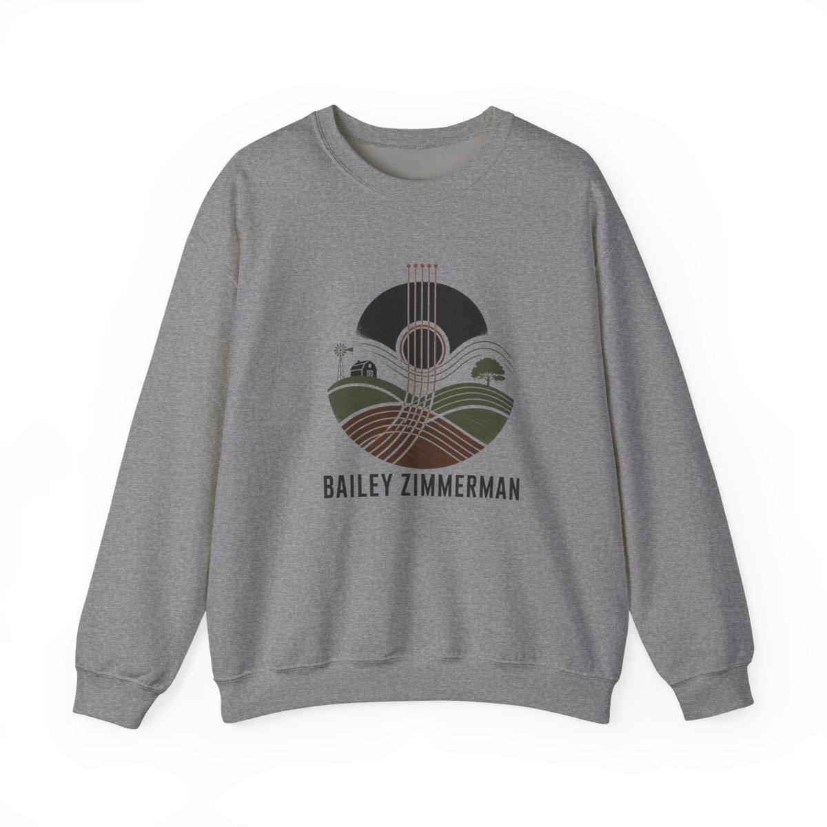 Bailey Zimmerman "country roots and modern edge" Crewneck - alternate angle 2, merchandise
