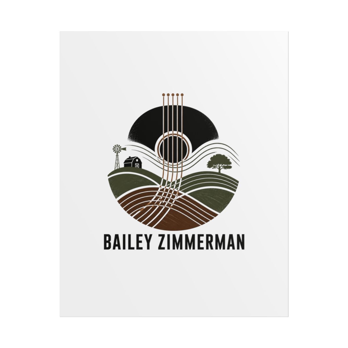 Bailey Zimmerman "country roots and modern edge" Poster - Official Posters & Wall Art merchandise