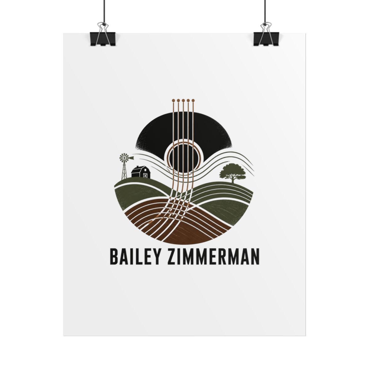 Bailey Zimmerman "country roots and modern edge" Poster — official Bailey Zimmerman Posters & Wall Art