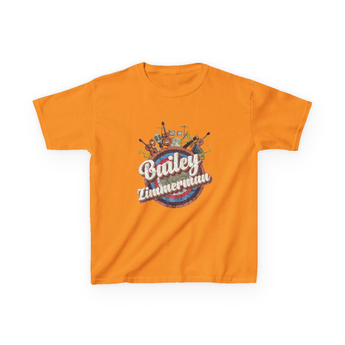 Music Tour Vintage Retro Style // Bailey Zimmerman Kids T-Shirt