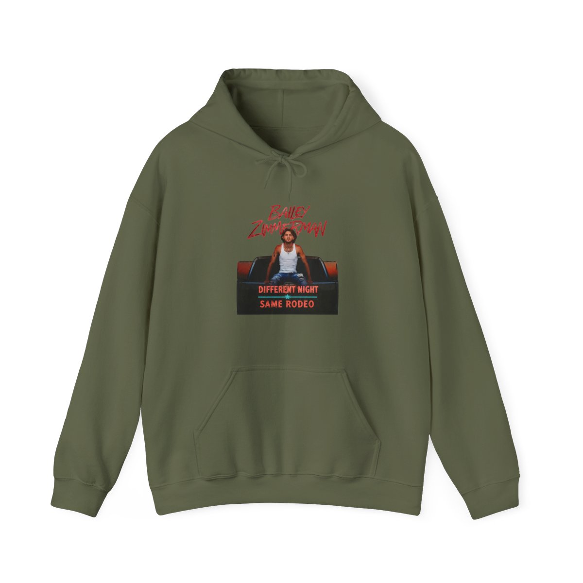 Bailey Zimmerman Different Night Same Rodeo Tour 2026 Shirt, Bailey Zimmerman Fan Gift Hoodie - alternate angle 4, merchandise