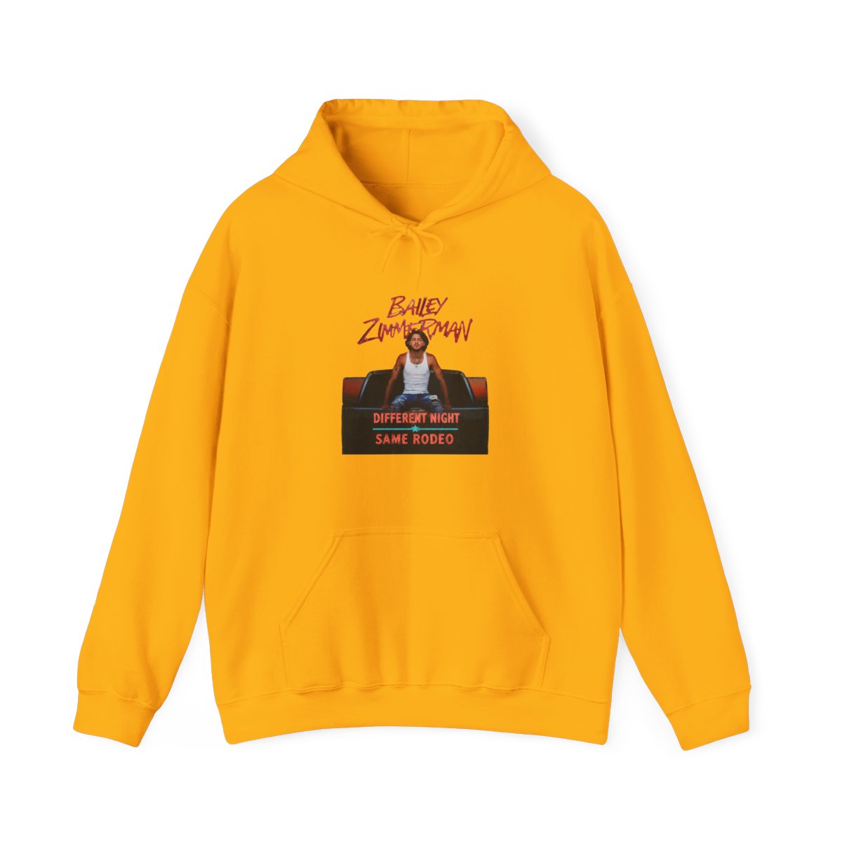 Bailey Zimmerman Different Night Same Rodeo Tour 2026 Shirt, Bailey Zimmerman Fan Gift Hoodie - alternate angle 2, merchandise